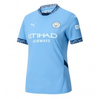 Camiseta Manchester City Ilkay Gundogan #19 Primera Equipación Replica 2024-25 para mujer mangas cortas